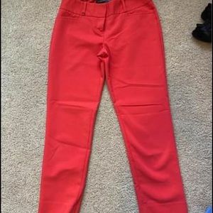 The Limited Coral Capri Length Work Slacks